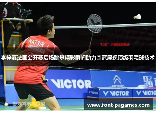 李梓嘉法国公开赛后场跳杀精彩瞬间助力夺冠展现顶级羽毛球技术
